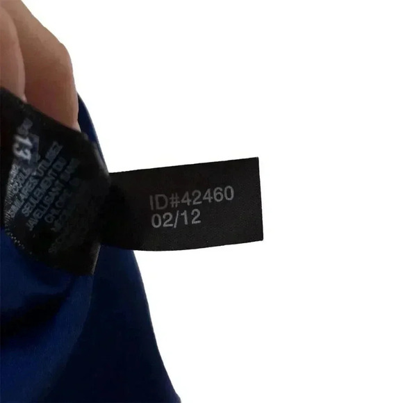 Express Women's Strapless Faux Wrap Dress Size 8 Royal Blue Formal Elegant - Picture 6 of 11